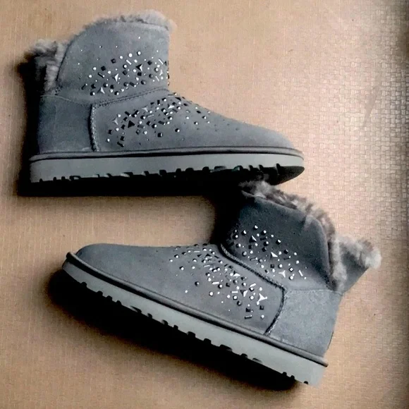 UGG | Shoes | Ugg Classic Galaxy Bling Mini Boots | Poshmark NEW UGG Classic Galaxy Bling Genuine Shearling Lined Mini Boot main image 0